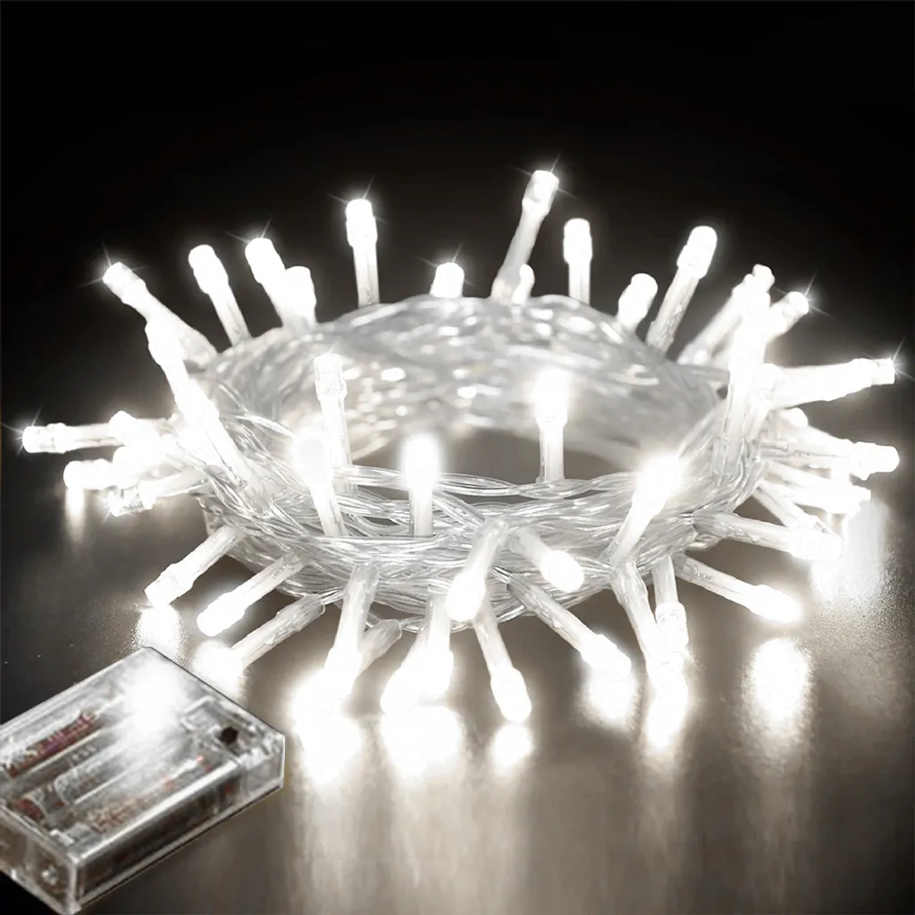 4M 40 LED Luci Fiabesche Batteria Bianco Natale Decorazione Camera