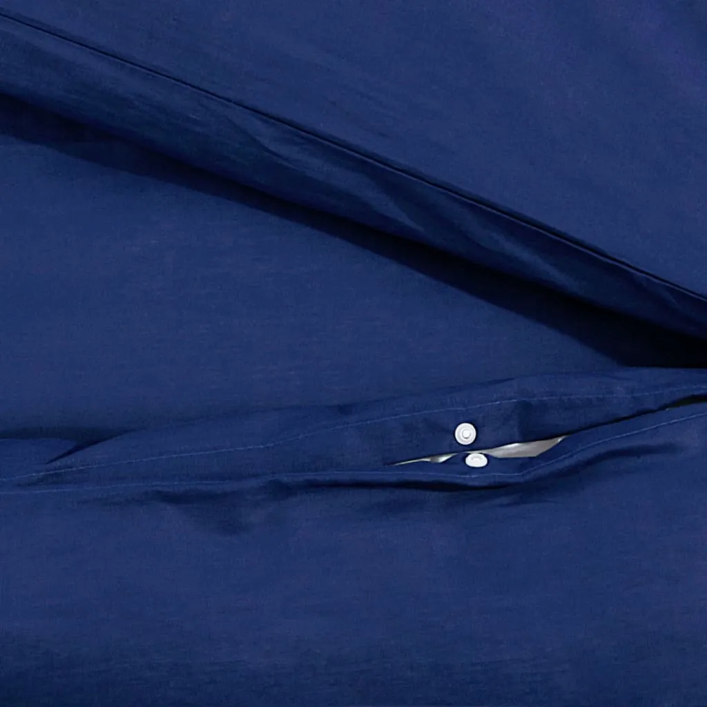Set Copripiumino vidaXL 220x240 Cotone Blu Navy - Eleganza Minimal - 8