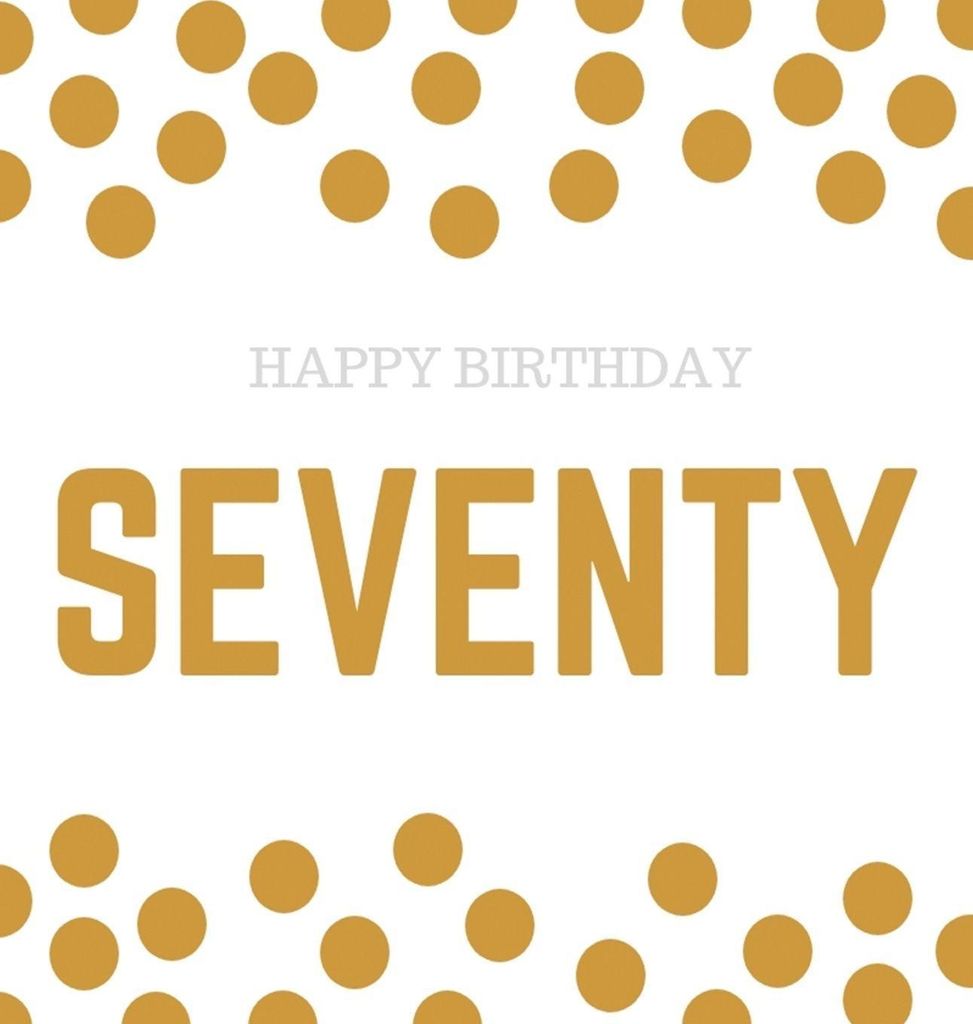 Happy 70th Birthday Guest Book (hardcove – Lingua: Inglese