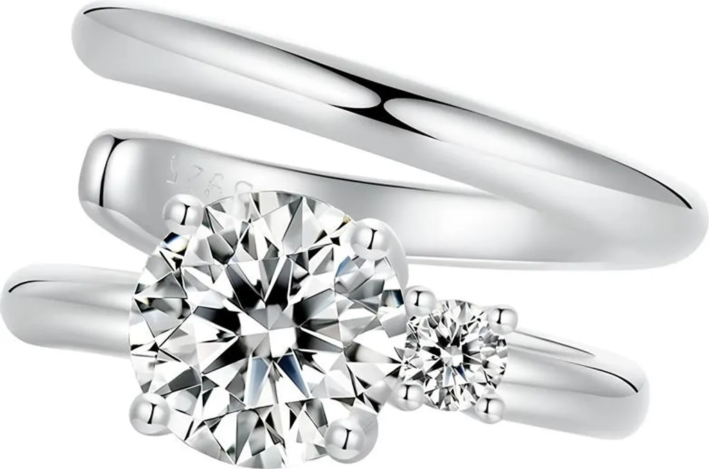 Boucles d'oreilles Moissanite Argent 925 Hypoallergénique pour Femme
