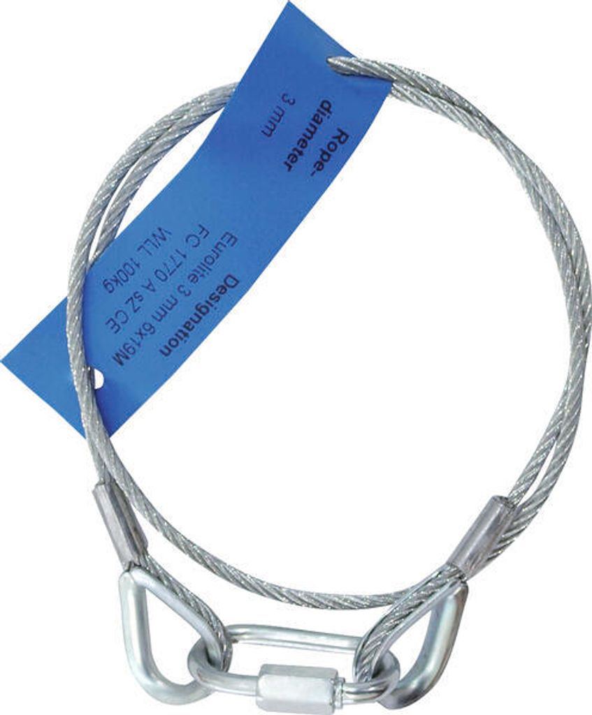 EUROLITE Sicherungsseil AG-5 3x600mm bis 5kg sil