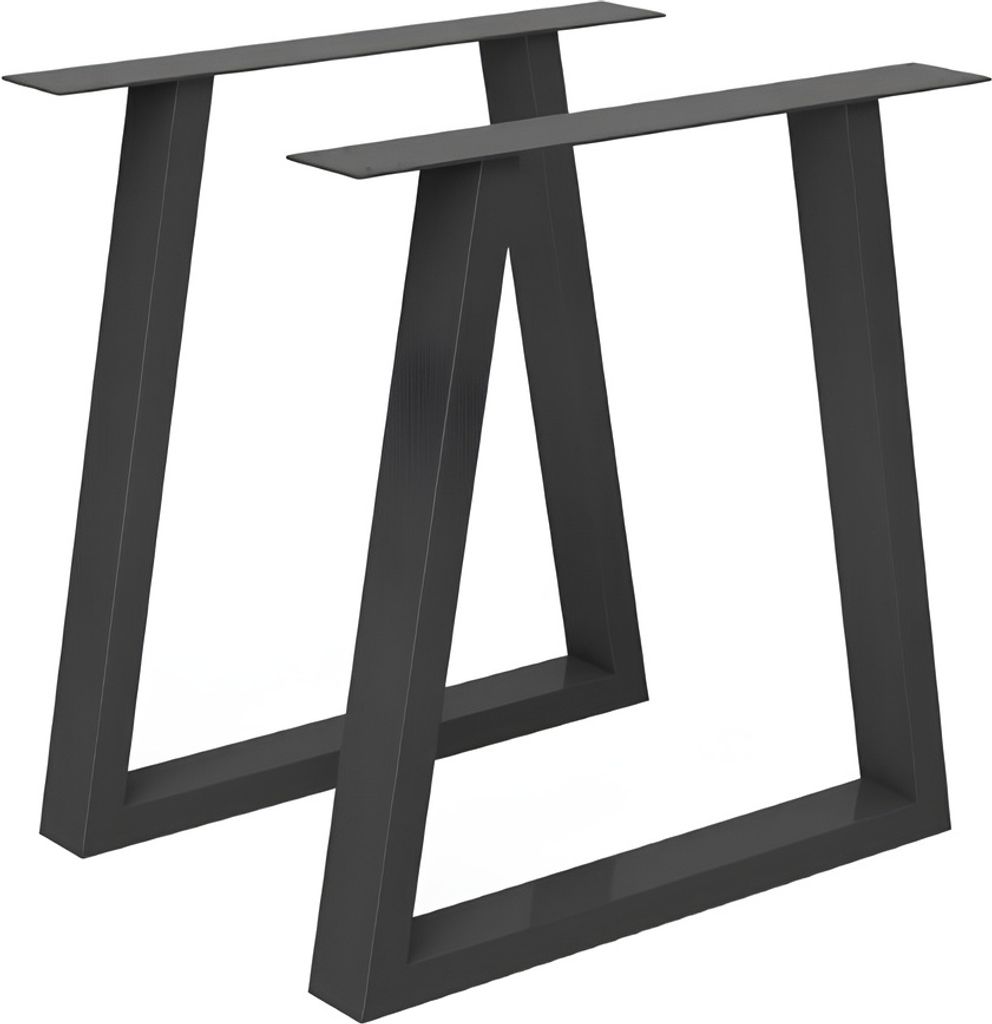 Stück Tischbeine-Metall Schwarz 72cm I Tischkufen Esstisch-Beine Schwerlast Tisch-Gestell Tisch-Untergestell Möbelfüße Tischfüße DMBAU