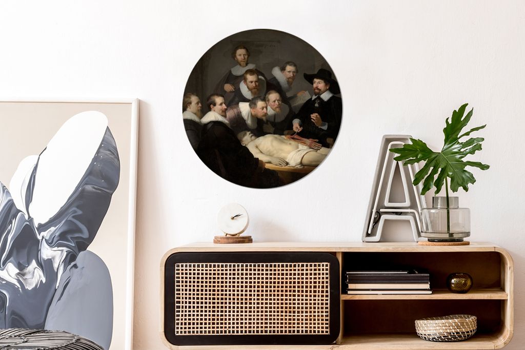 MuchoWow - Wand Kreis - Wand Bild - Foto Tapete - Selbstklebende - Wohnzimmerdekoration - Wand Dekoration - Kinderzimmer