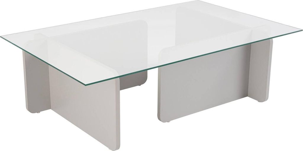 Dmora Couchtisch Itri 105x65x30h cm Grau mit Zeitungsablage