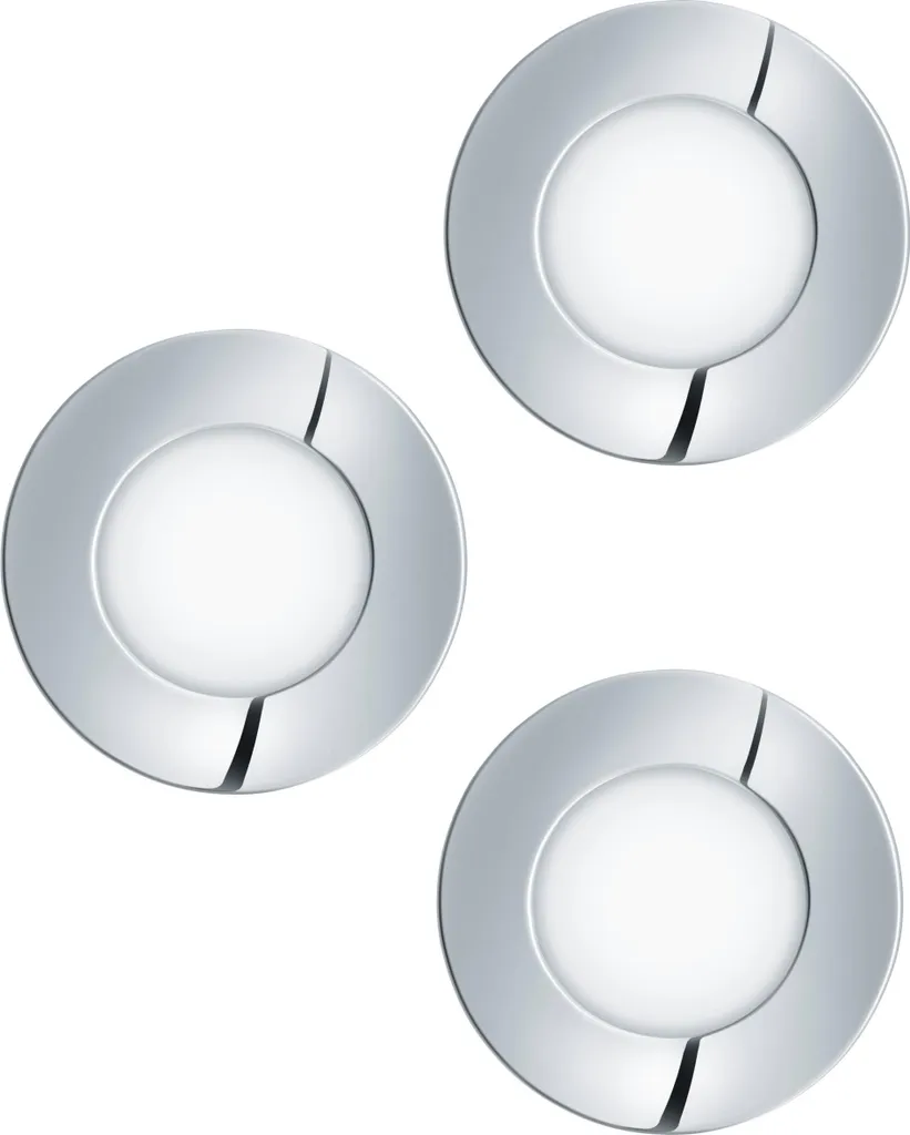 Kit 3 Spots LED Encastrables pour Cuisine et Salon - Eglo 98635