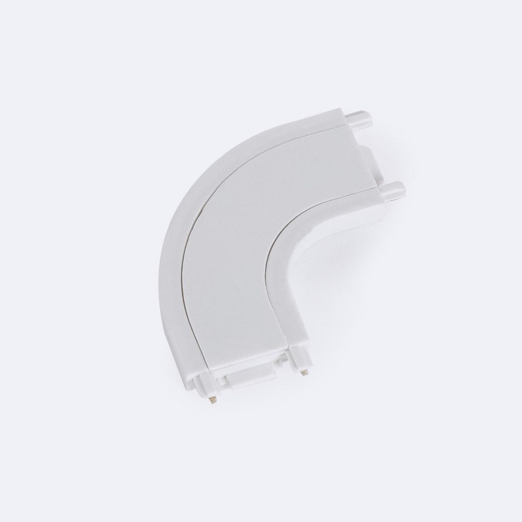 Verbindung Typ L Gebogen für Magnetschiene 25mm SuperSlim 48V Aufbau Weiß