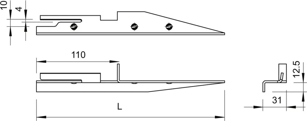 OBO Bettermann 1811 L Entretoise 400mm pour Fixation de Câbles Robuste - 2
