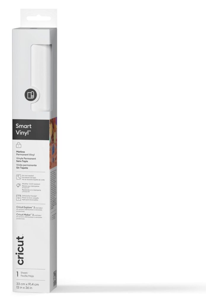 Cricut Smart Vinyl, permanent, blanc, vinyle, mat, Image du produit 