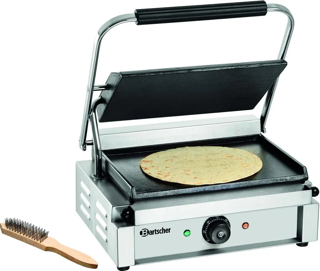 Grill Panini plaques lisses Bartscher - Haute température 300 degrés