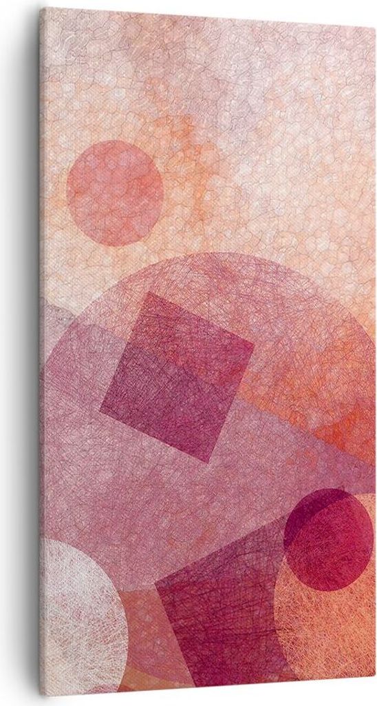 Bild auf Leinwand - Leinwandbild - Abstraktion modern - 55x100cm - Wand Bild - Wanddeko - Leinwanddruck - Bilder - Kunstdruck - Wanddekoration - Le...