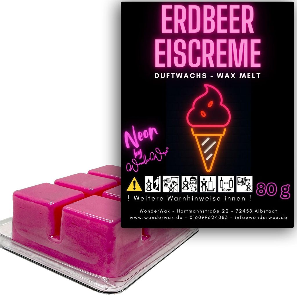 WonderWax Neon Duftwachs Wax Melts für Duftlampe, 6 Würfel Duftmelt Wachsmelt Sojawachs Neon Würfel für Raumdüfte, Wachs Duftöl Indoor Herbst...