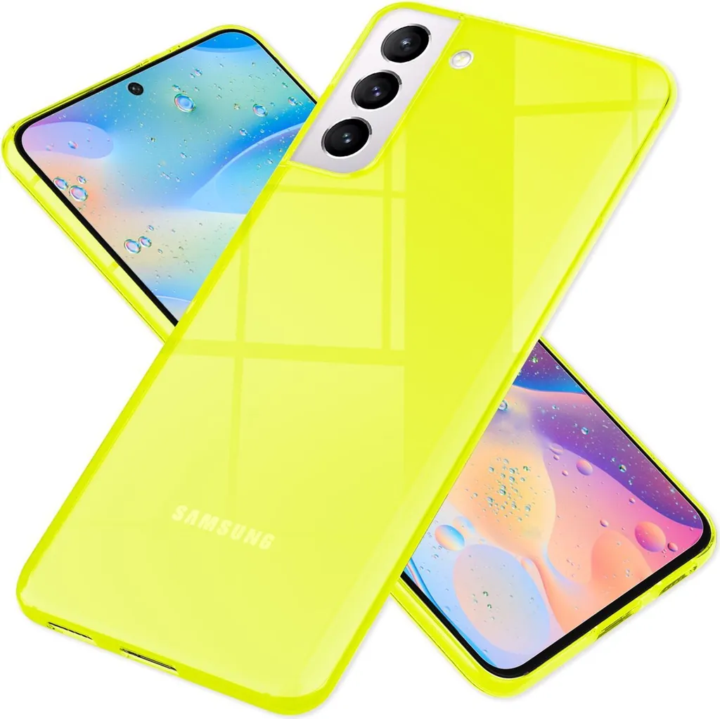 Protezione Samsung S21 FE NALIA - Custodia Silicone Giallo Robusta