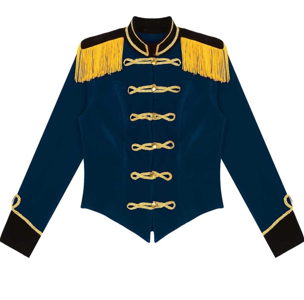Damen Kurzjacke Samt Blazer Gr. S Jäckchen Showman Produktbild 