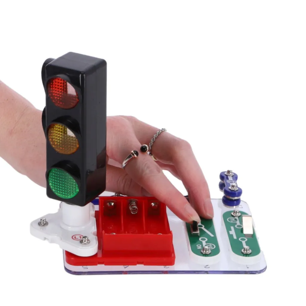 Jeu de Construction Feu de Signalisation DIY pour Apprendre les Sciences