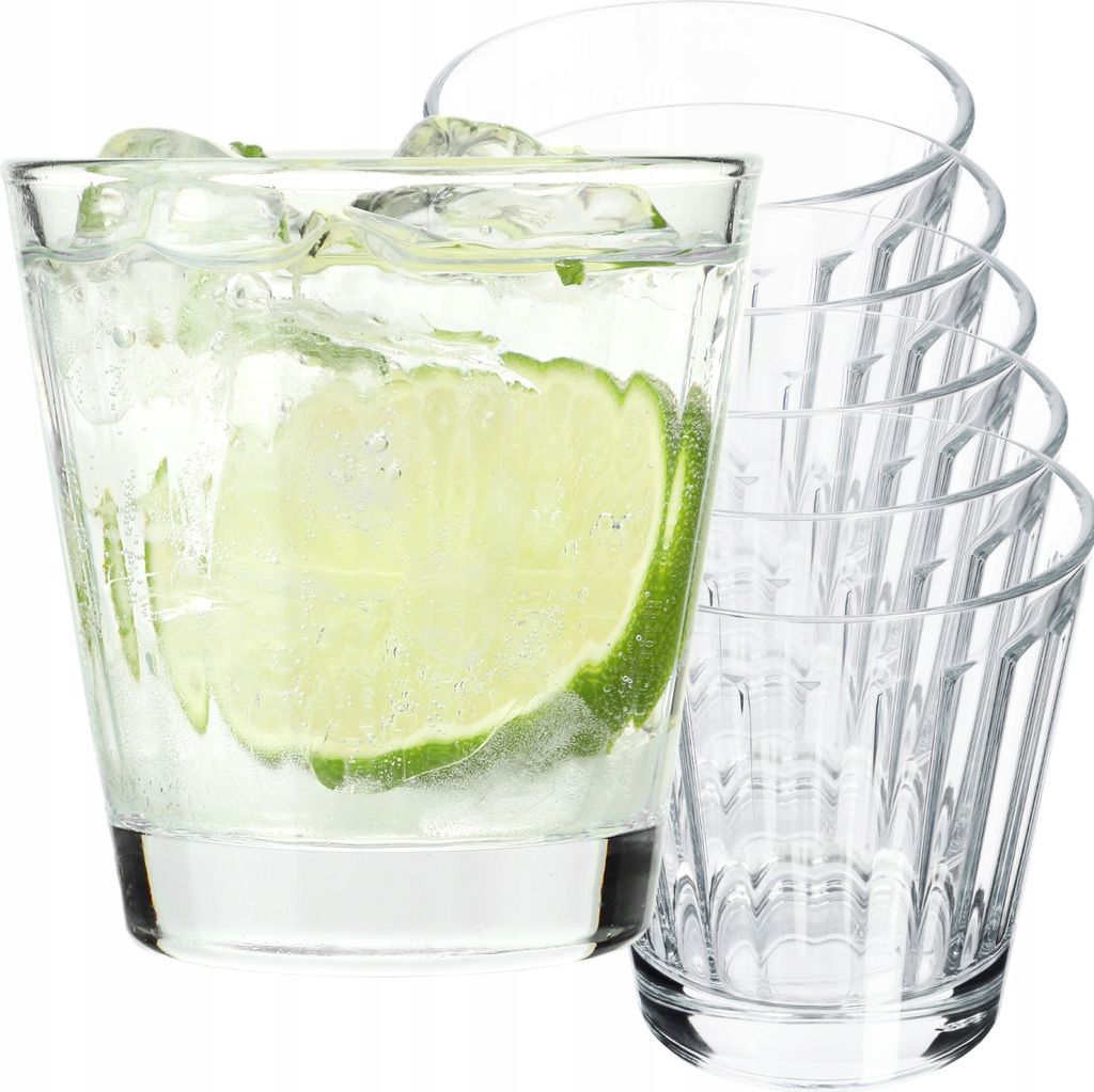 KADAX Getränkegläser "Sestu", Trinkgläser aus Glas, Wassergläser, Gläser für Drinks, Cocktailgläser, 175 ml, 6 Stück