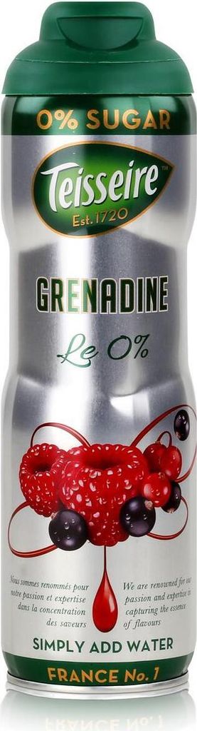 Teisseire Getränke-Sirup Grenadine 0% - 600ml (1er Pack) Produktbild 