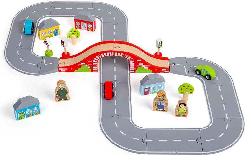 Bigjigs Rail Wooden Road Eight - Circuit de Route en Bois en Forme de 8 - 9