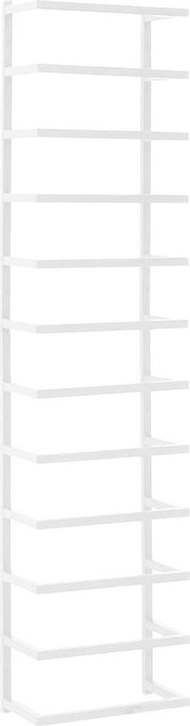 vidaXL Handtuchständer Weiß 24x12x96 cm Stahl Produktbild 