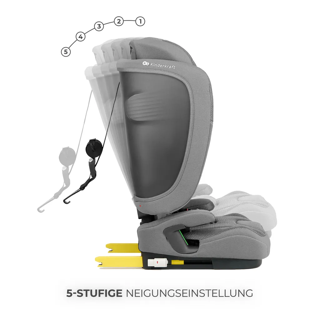 Siège auto sécurisé Kinderkraft Fix2Go i-Size anti-erreur gris - 4
