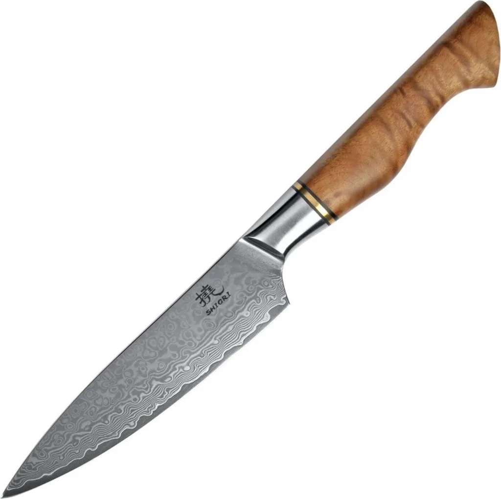 Coltello Multiuso Shiori Muro 318uniw | Acciaio Damasco 67 Strati - 1