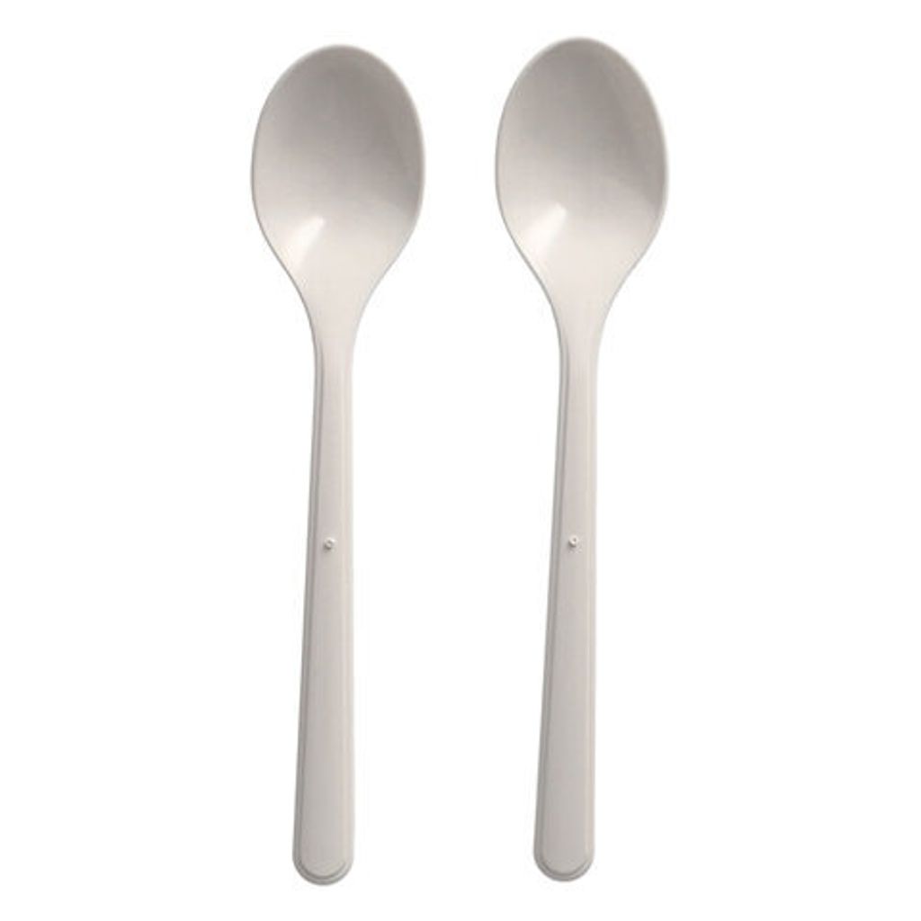50x -Kaffeelöffel Mehrweg 130mm aus -PP extra stabil weiss Produktbild 