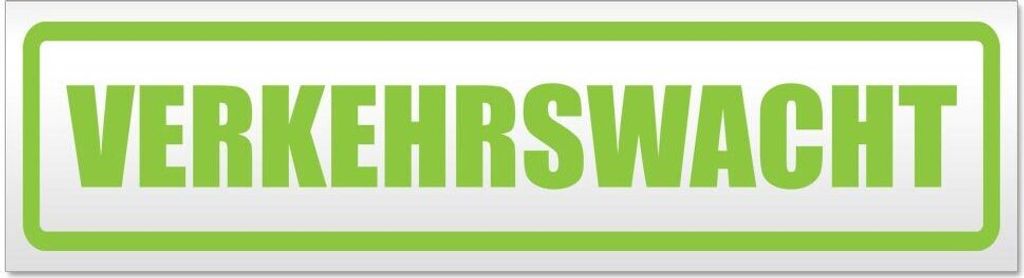 Kiwistar Verkehrswacht Magnetschild Schild magnetisch - 30cm Lindgrün - Magnetfolie für Auto PKW Kfz