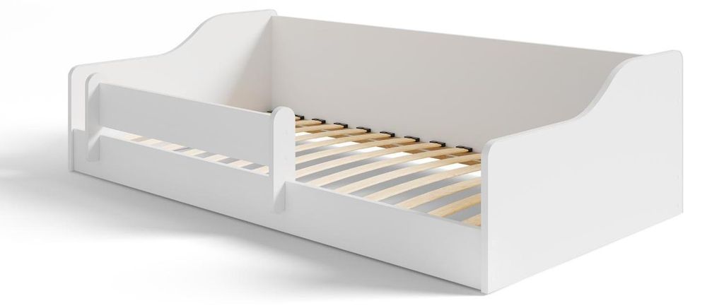 Łóżeczko podłogowe Montessori 160x80 bez materaca Biały Zdjęcie produktu 