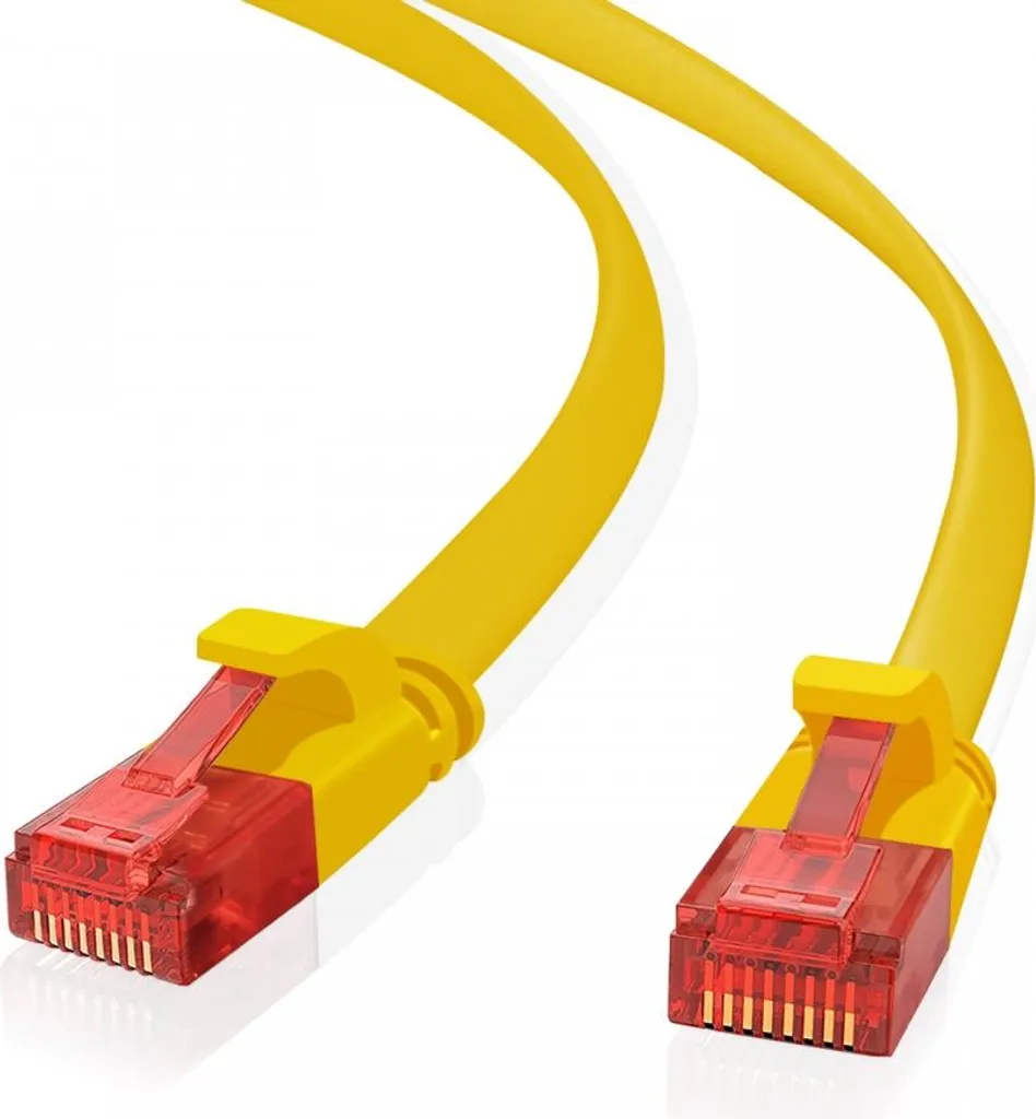Cavo Ethernet Helos 262992 Cat 6 Giallo 7,5m Ultra Sottile | Offerta