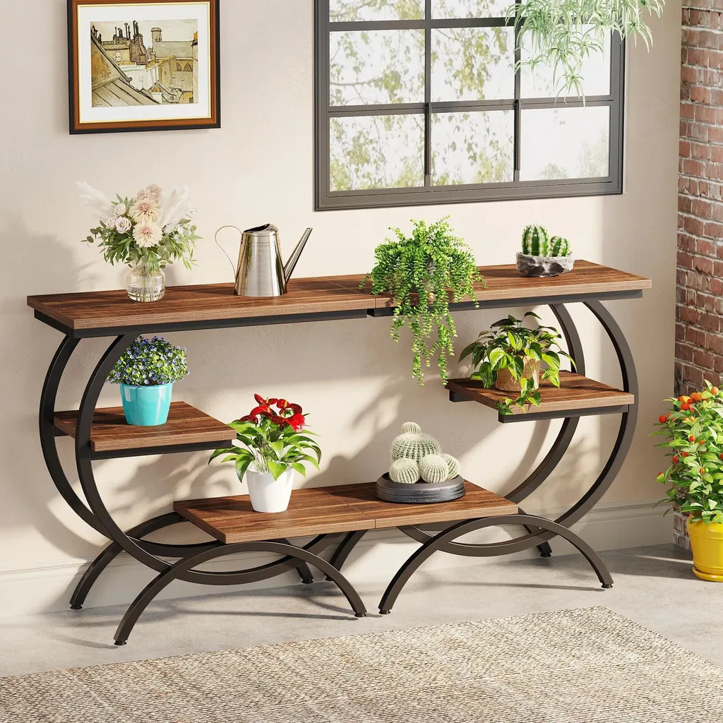 Table basse en forme de C pour gagner de la place dans un petit salon - 5