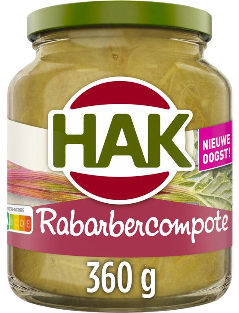 Hak Compota de ruibarbo 360 g – Delicia afrutada de Imagen del producto 