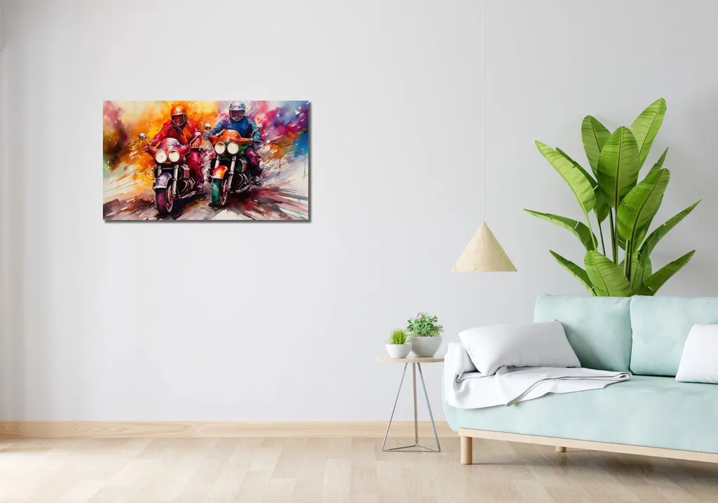 Quadro 90x50 cm Adrenalina e Arte - 2