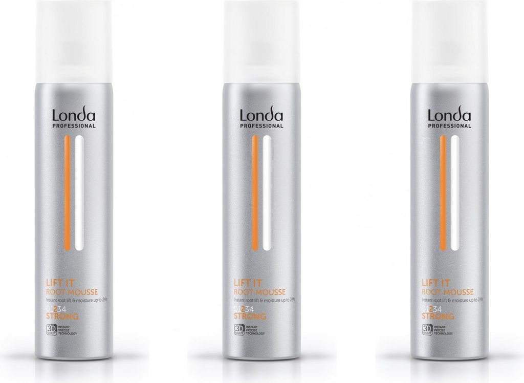 Londa Lift It Haarschaum für feines Haar, Volumenverdoppelnd, Starker Halt, 3x200 ml