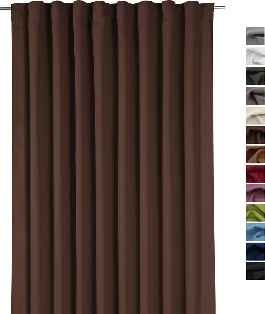 heimtexland XXL Verdunkelungsvorhang Thermovorhang Multifunktionsband Dekoschal 245x275 cm Raumteiler Deko Vorhang blickdicht verdunkelnd isolie...
