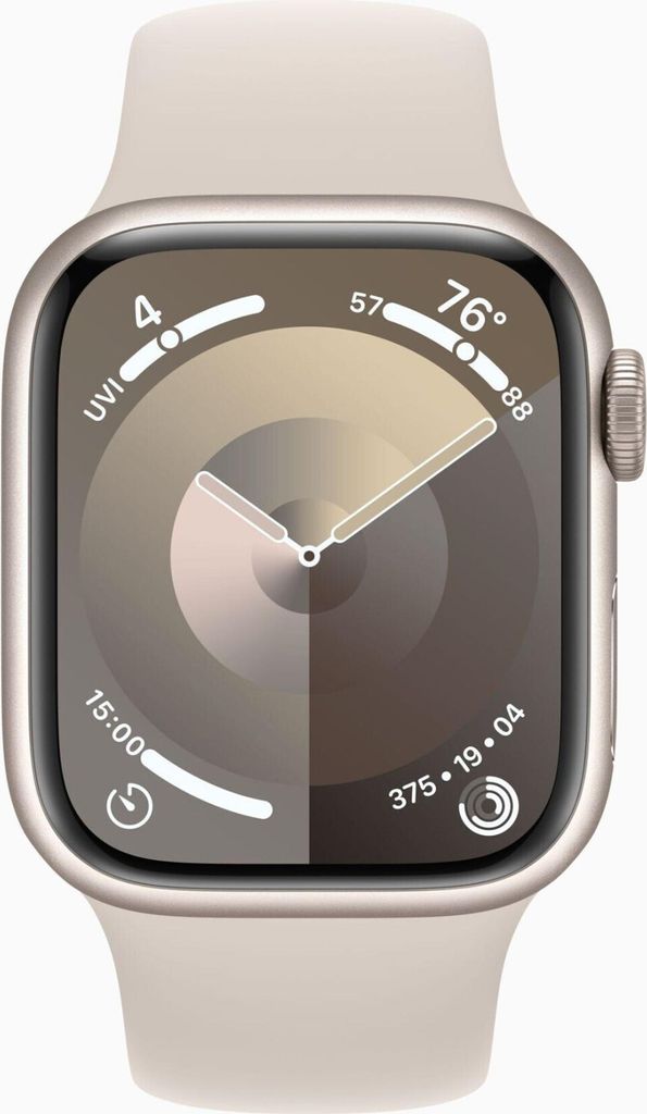 Apple Watch S9 Aluminium GPS + Cellular Starlight, Produktbild 