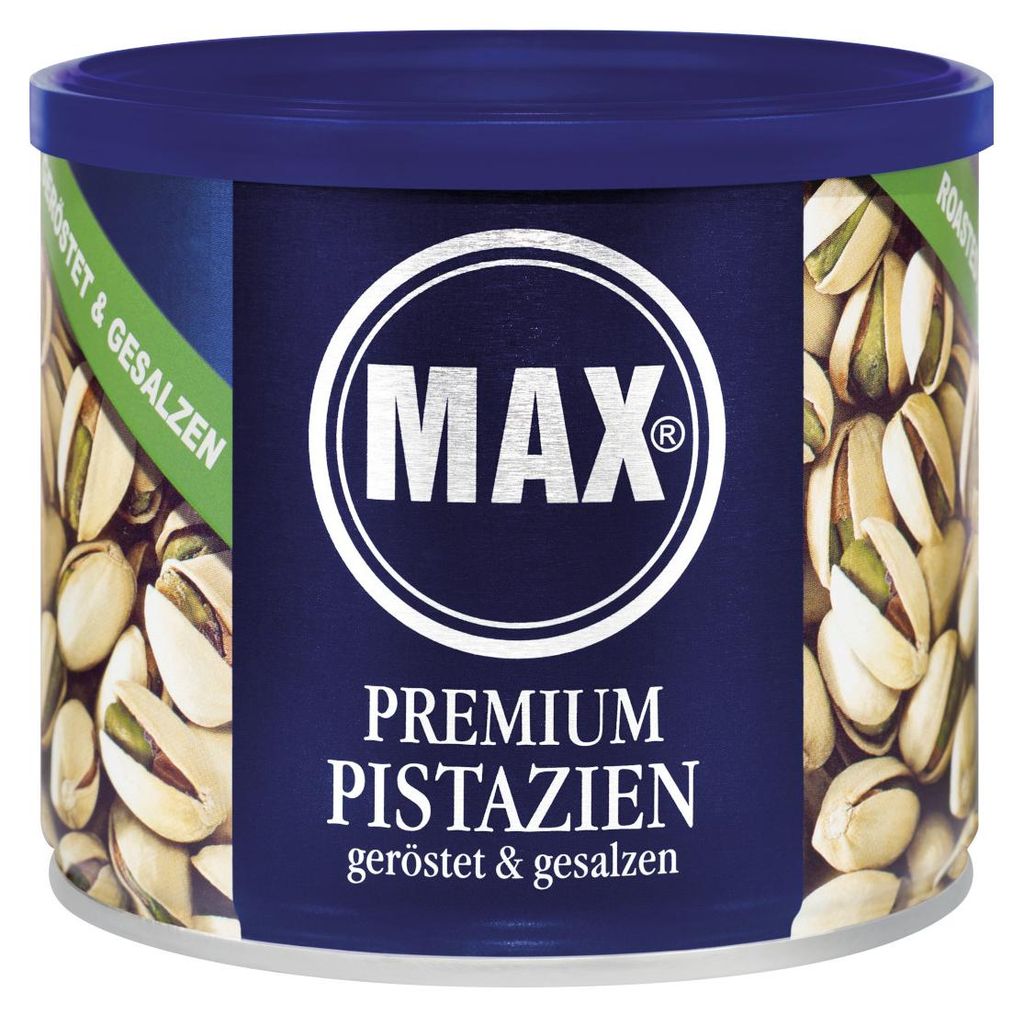 MAX Prémiové pražené a solené pistácie, balení 225 g Obrázek produktu 