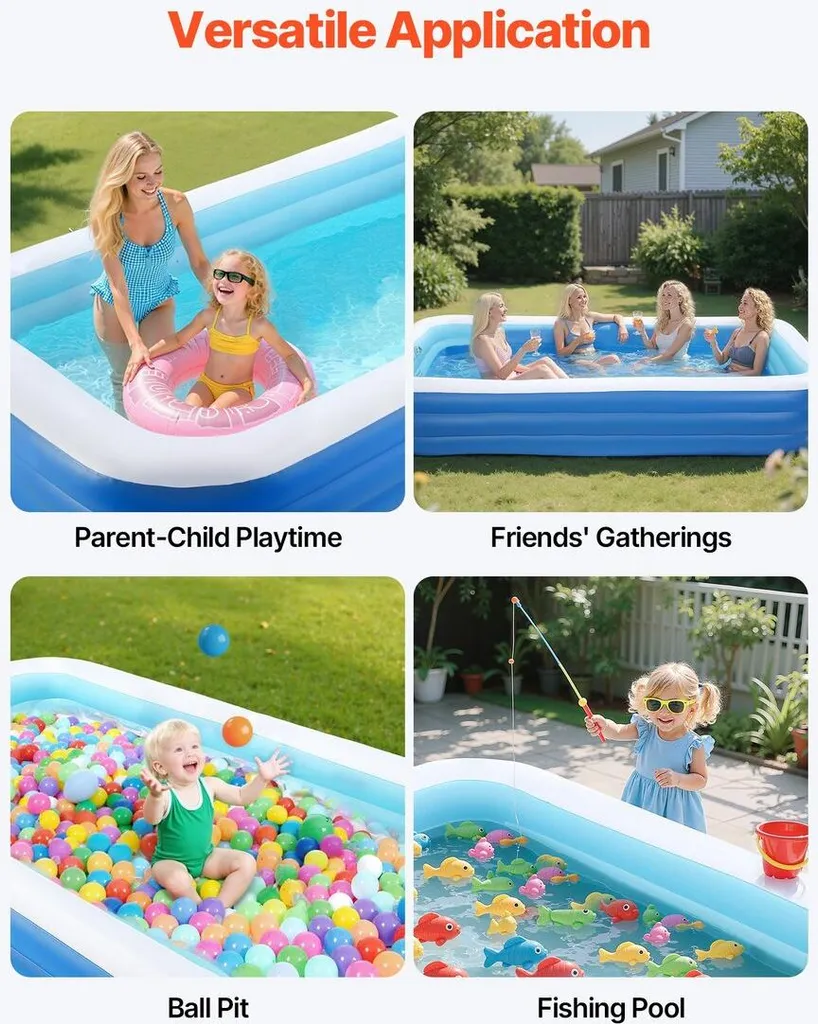 Piscine gonflable triple couche résistante de 3 mètres de long - 6