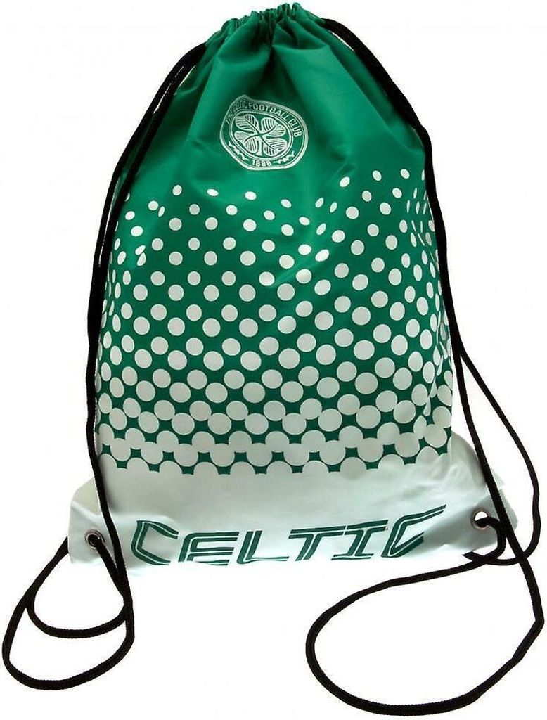 Celtic FC - Turnbeutel, mit Farbverlauf BS3851 (Einheitsgröße) (Grün/Weiß)