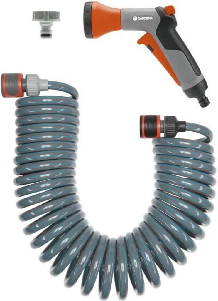 GARDENA Bewässerungs-Set, 10m Flexibler Schlauch, Für Kleine Flächen, Inkl.