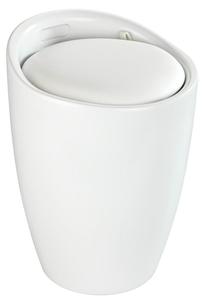 WENKO Bad Hocker CANDY Wäsche Korb 20 L Sack Sammler Sitz Produktbild 
