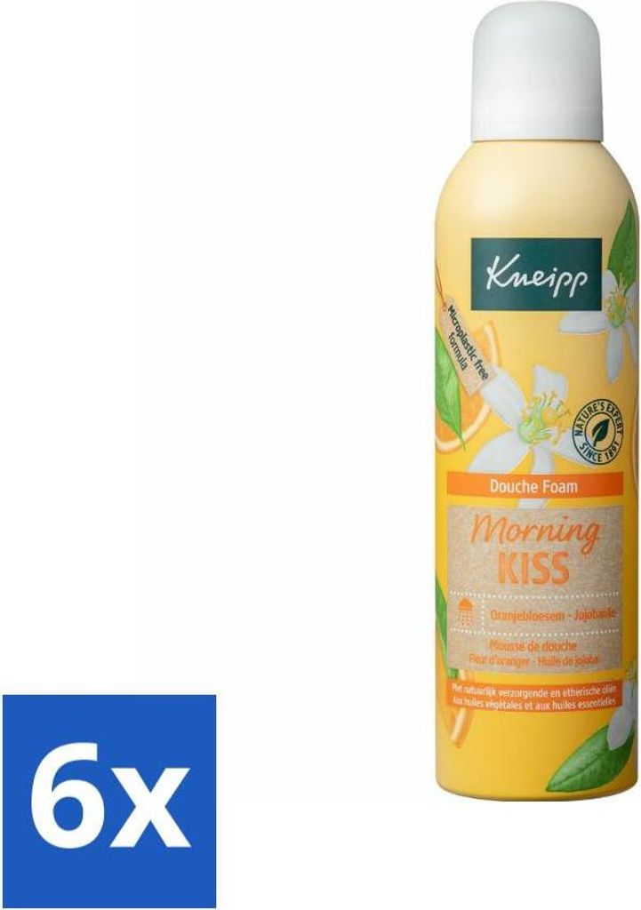 Kneipp - Duschschaum - Morgenkuss - Orangenblüte - 200 ml - Vorteilspack - 6 Stücke