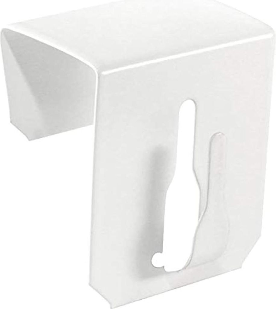 Universelle Fensterhaken - kein Kleber, kein Bohren - 1 Stück - weiß - rostfreier Stahl