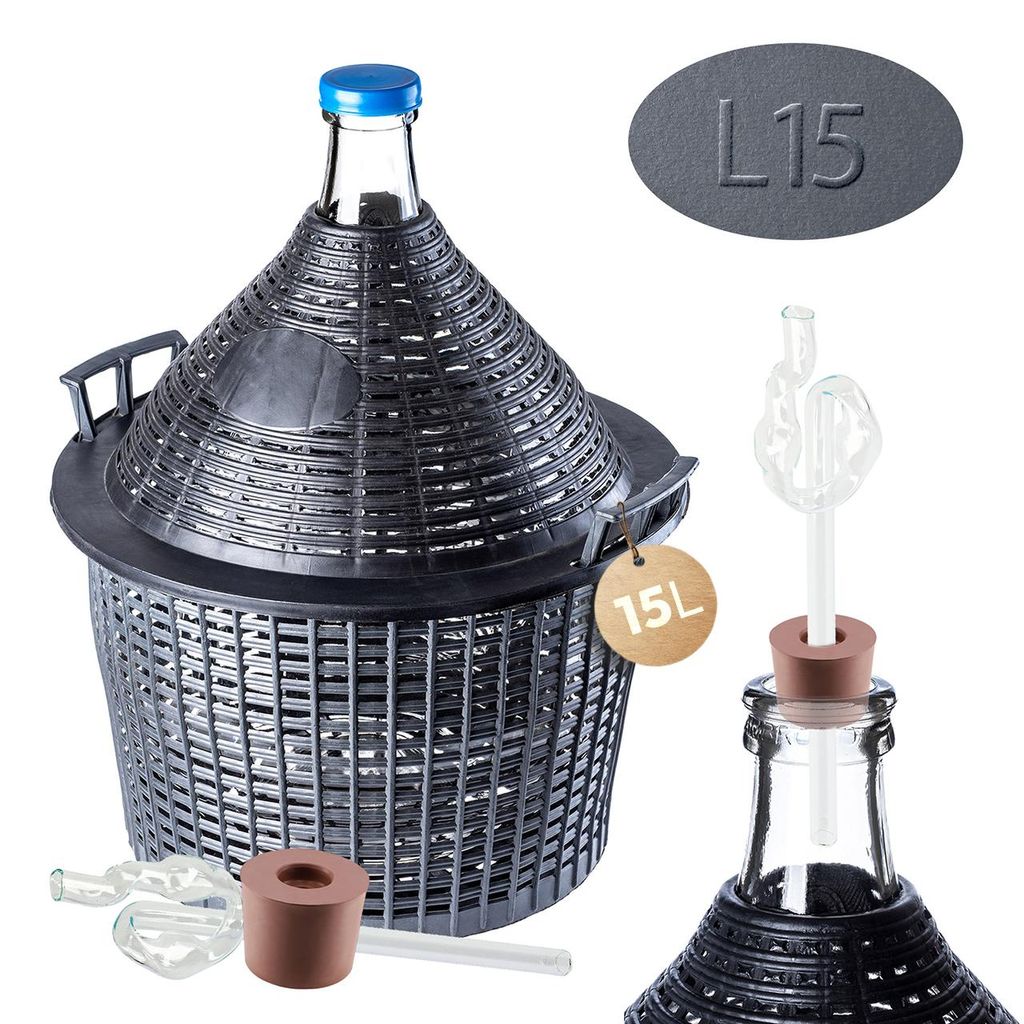 KADAX Set de bonbonnes en verre "Alatri", bonbonne de Image du produit 