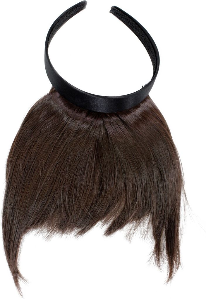 WIG ME UP Pony, Clip-In, Haarreif, Braun, HA071T-6 Produktbild 