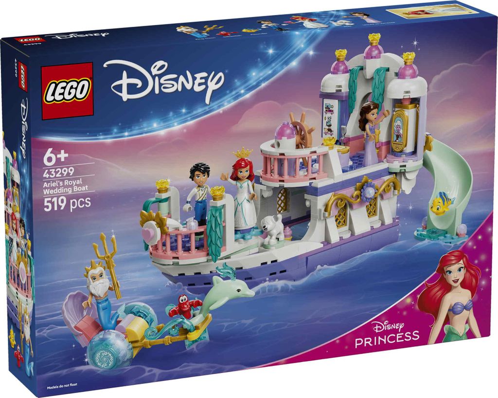 LEGO ǀ Disney Prinsessen: Ariëls Koninklijk Huwelijksboot - Productafbeelding 