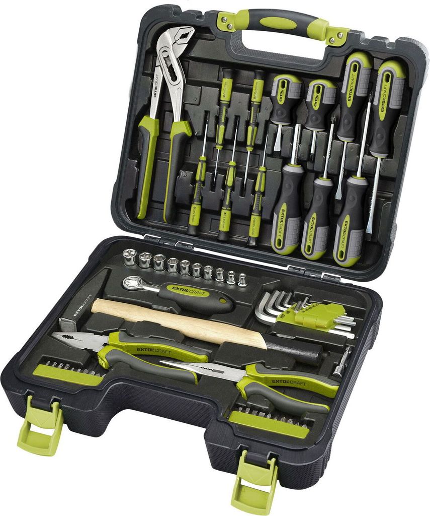 EXTOL CRAFT sada náradia 57ks, 1/4", CrV, 6599 Obrázok produktu 