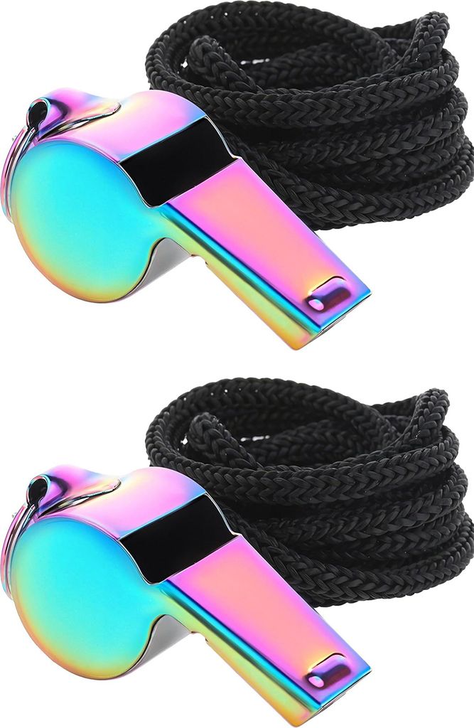 1 Stück/2 Stück Sportpfeife Edelstahlpfeife mit Lanyard Lauter, knackiger Klang Pfeife für Trainer Schiedsrichter Offizielle