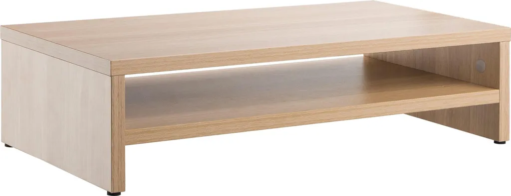 AlzaErgo Riser ER160WH - Support de Moniteur en Placage Bois Naturel