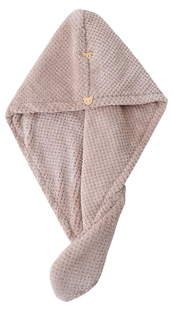 Trockenhaube aus hochdichter Mikrofaser, schnell absorbierend, weich, mit spiralförmigem, rutschfestem Design, reduziert Frizz und statischer Aufl...