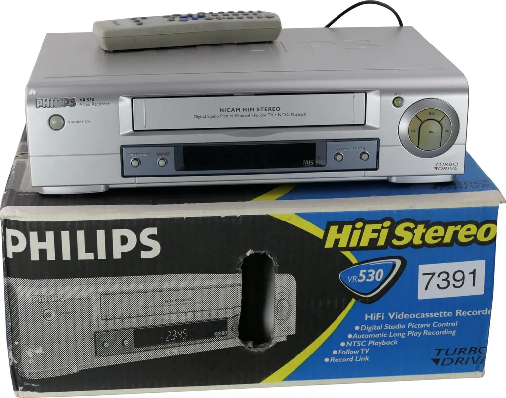 Lecteur VHS Philips VR530 pour Numériser et Visionner vos Cassettes Vidéo