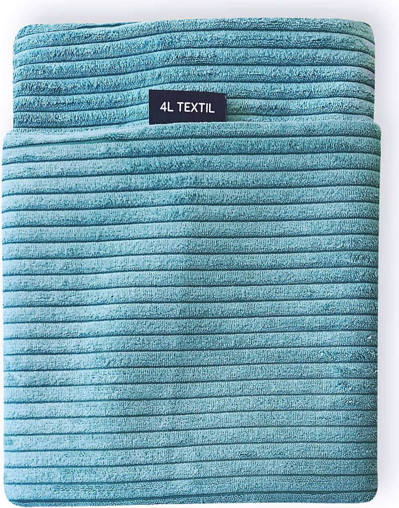 4L Textil MOLLY Hundekissen flauschig Cord Hundebett Grosse Hunde mit Bezug und Reißverschluss kuscheliges Hundekissen waschbar (Ersatzbezug, 120x...